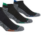 Burlington Men's 3 Pack Active Tab No Show Socks Gray Size 10-13