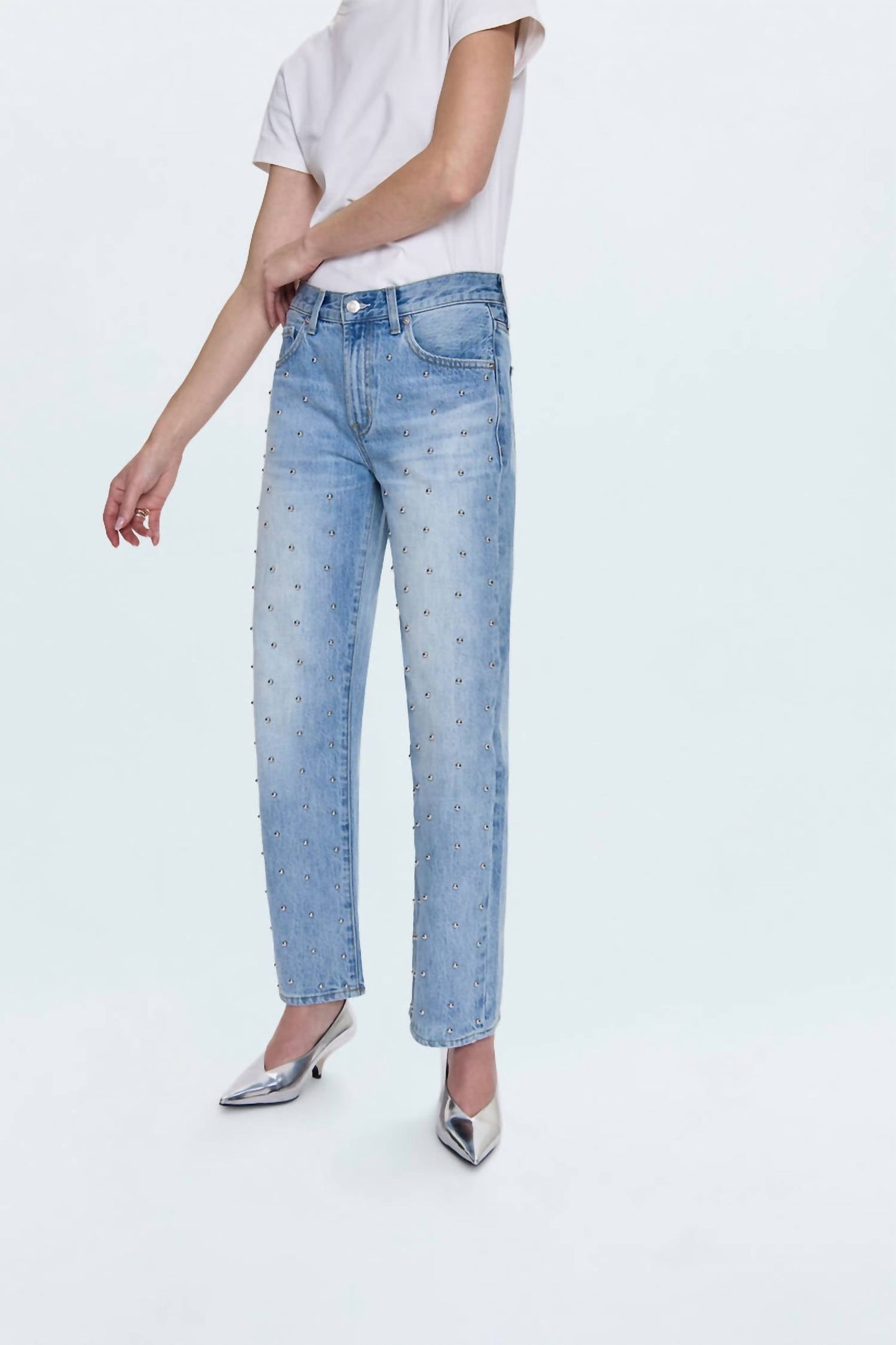Pistola - Lexi Mid Rise Bowed Straight Jean