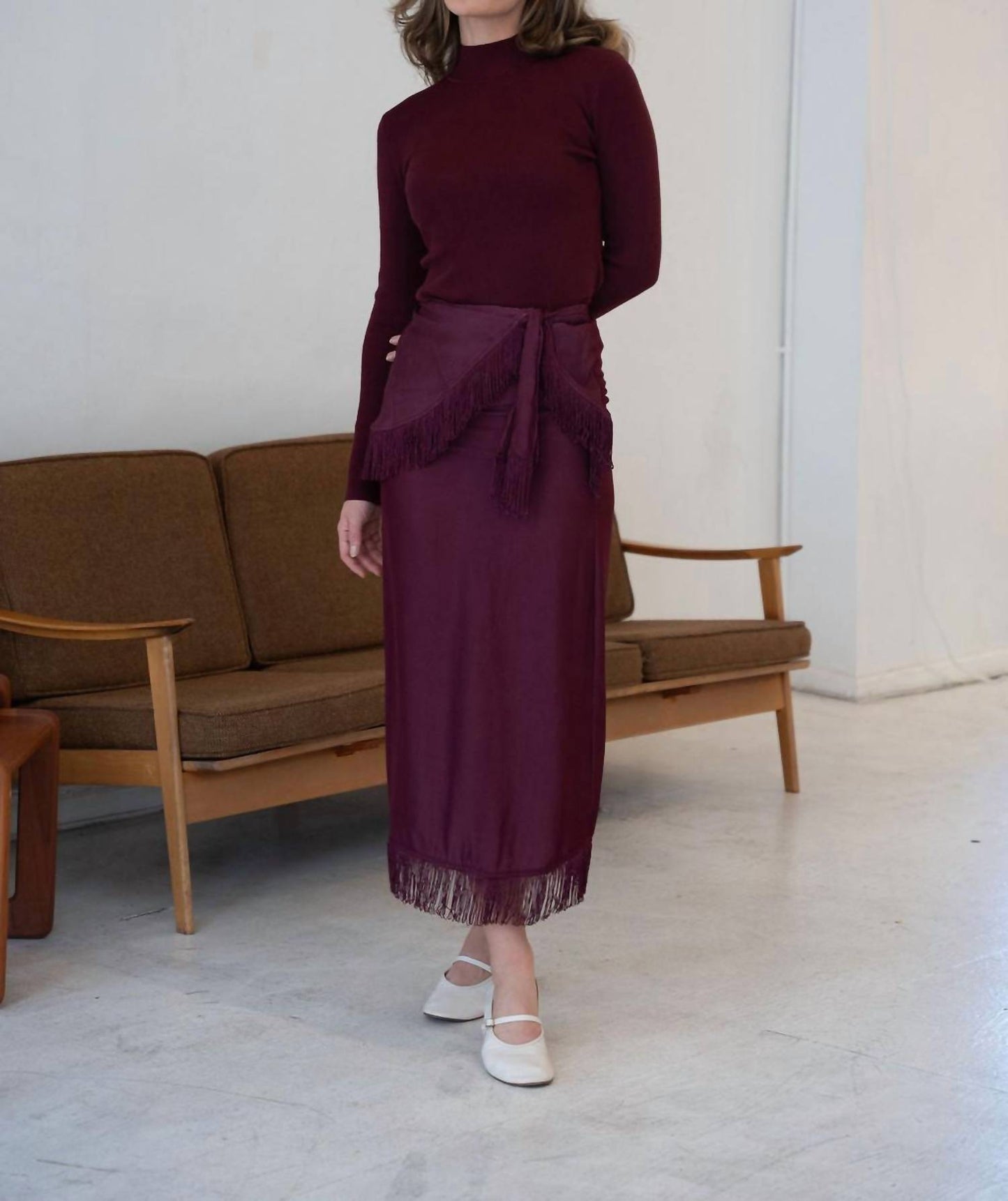 Mima Rosso - Burgundy Knit Top