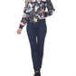White Mark - Floral Bomber Jacket