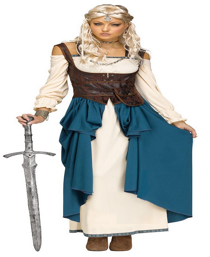 Buy Seasons Women's Viking Queen Costume White Size Medium