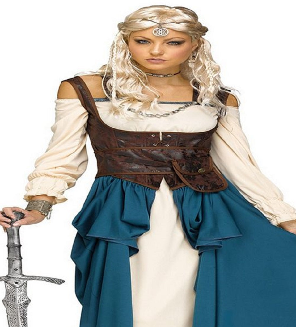 Buy Seasons Women's Viking Queen Costume White Size Medium