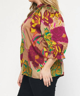 Entro - Floral Print Top