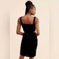 Afrm - Paradiso Cut Out Velvet Mini Dress