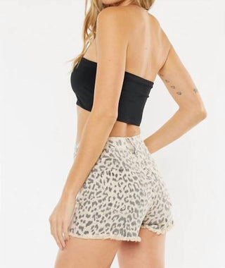 Kancan - High Rise Leopard Shorts