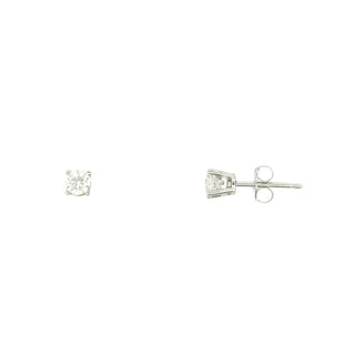 Aamiaa - 0.40 Carat Natural Diamond Round Brilliant Stud Earrings