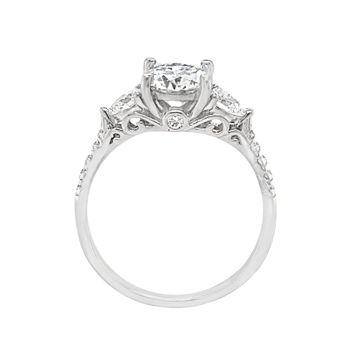 Allyanna Gifts - Women's Round Moissanite Cluster Ring