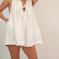 Veveret - Meagan Pleated Denim Romper
