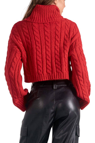 Elan - TURTLENECK CROPPED TOP