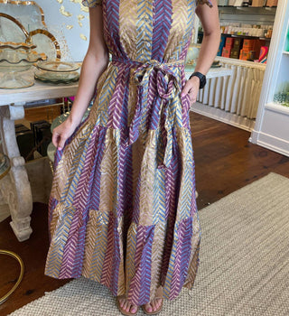 Oliphant - Ruffle Collar Button Maxi Dress