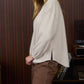 Blu Pepper - Women's Fuzzy Knit Long Sleeve Top
