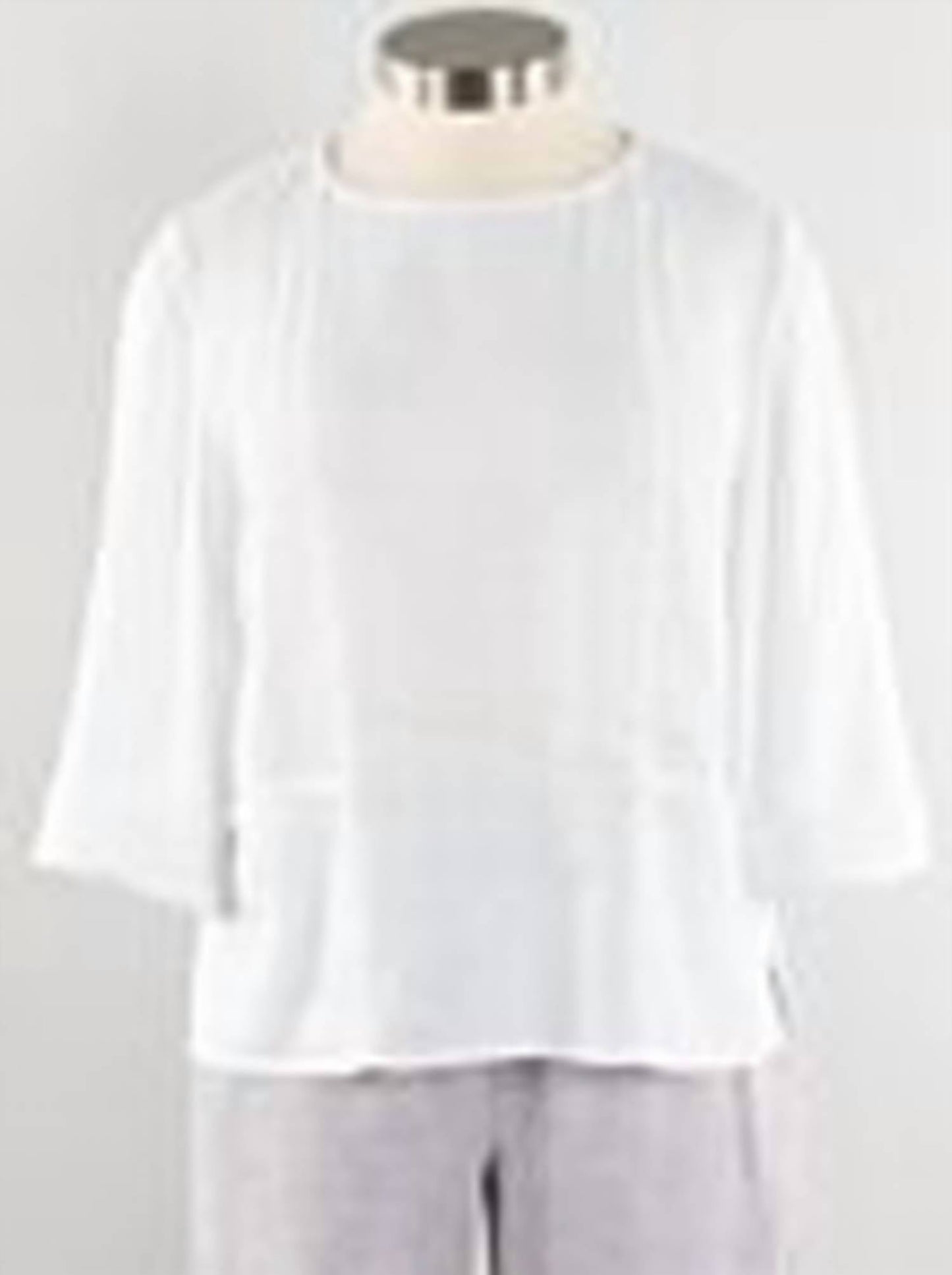 Habitat - White Linen/Cotton Pocket Pullover