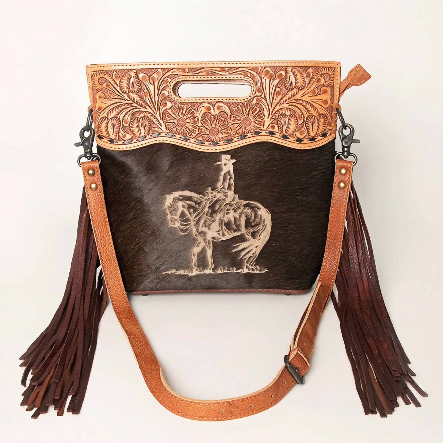 American Darling - Women's Genuine Western Leather Crossbody Clutch