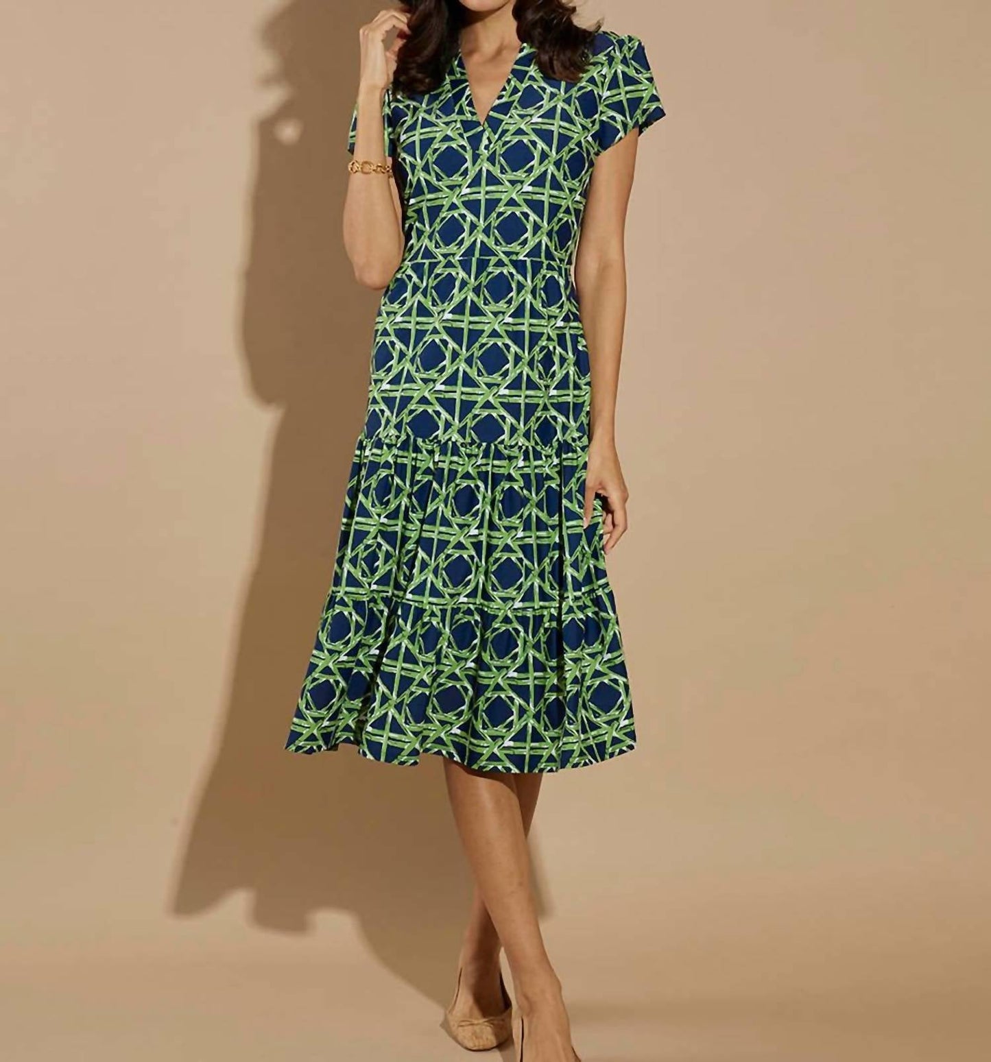 Jude Connally - Libby Short Sleeve Midi Dress