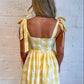 Day + Moon - Golden Gingham Dress
