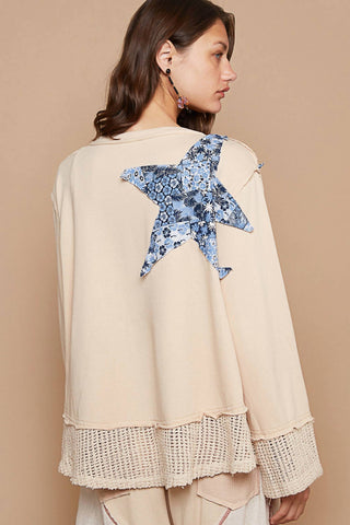 Pol - STAR PATCH DETAIL TOP
