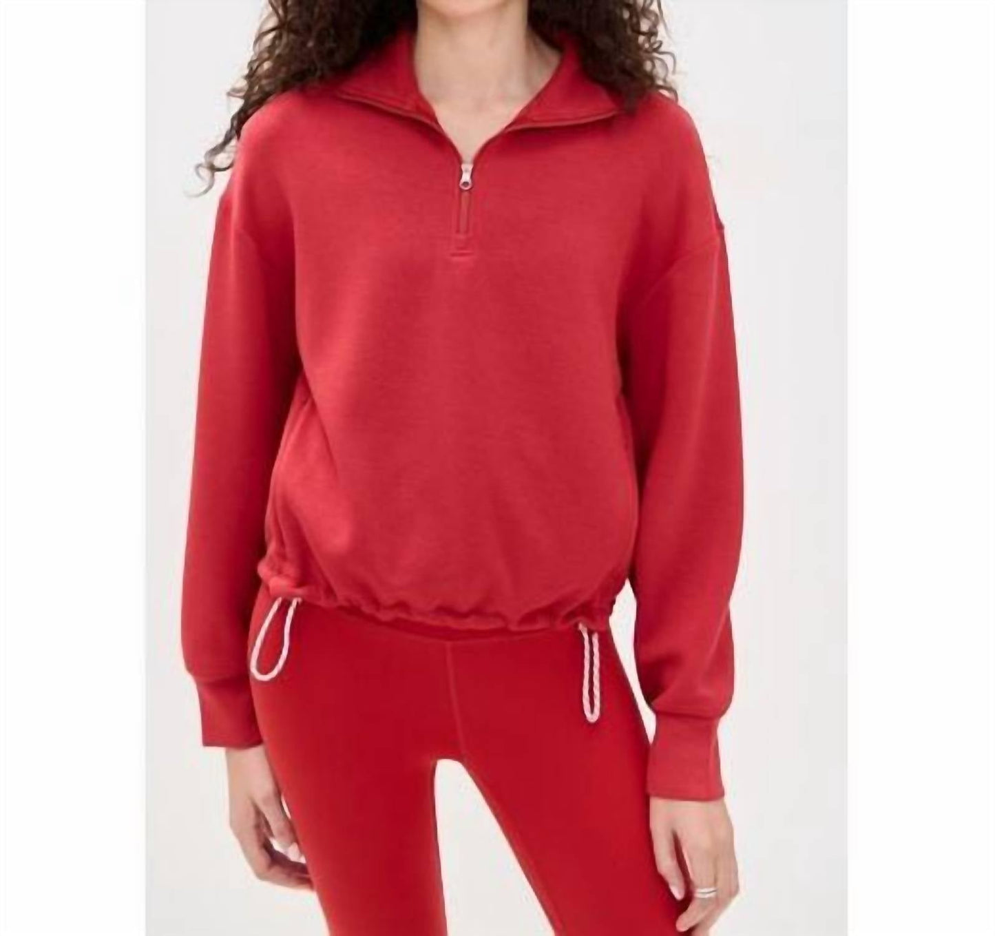 Varley - Sian Cropped Half Zip Top