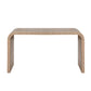 59in Console Table with Wood Beads and Curved Waterfall-Style Frame