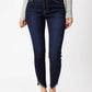 Kancan - High Rise Hem Detail Jean
