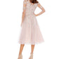 Mac Duggal - Sheer Neckline Illusion Sleeve Dress