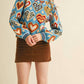 &Merci - Heart Pattern Pullover Sweater