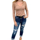 Enza Costa - Ribbed Henley Top