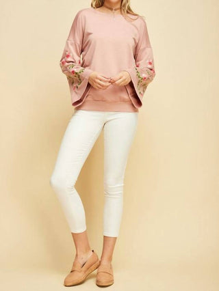 Entro - Floral Gardens Crewneck Long Sleeve Top