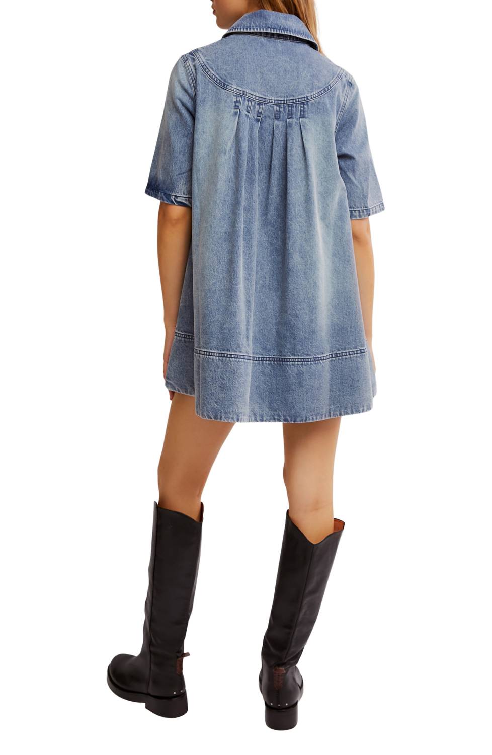 Free People - Remino Denim Mini Dress