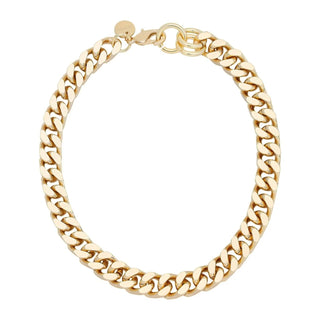 Eklexic - Women's Curb Chain And Clasp Choker