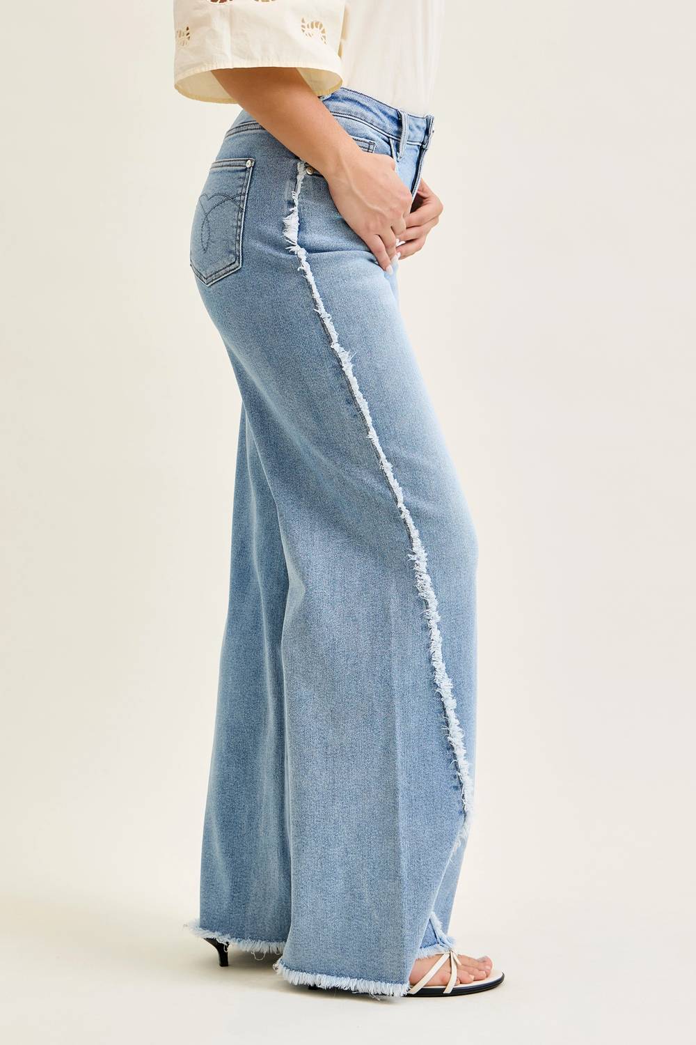 Judy Blue - High Waist Retro Wide Leg Side Seam Jean
