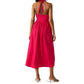 Steve Madden - Piper Stretch Smocked Waist Halter Tie Midi Dress