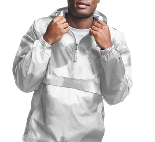Champion Men's Packable All Over Print Jacket White Size Large