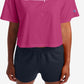 Champion Women's Cropped Logo Pullover Top Pink Size X-Small