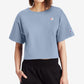 Champion Womens Fitness T-Shirt Crop Top Blue Size X-Large