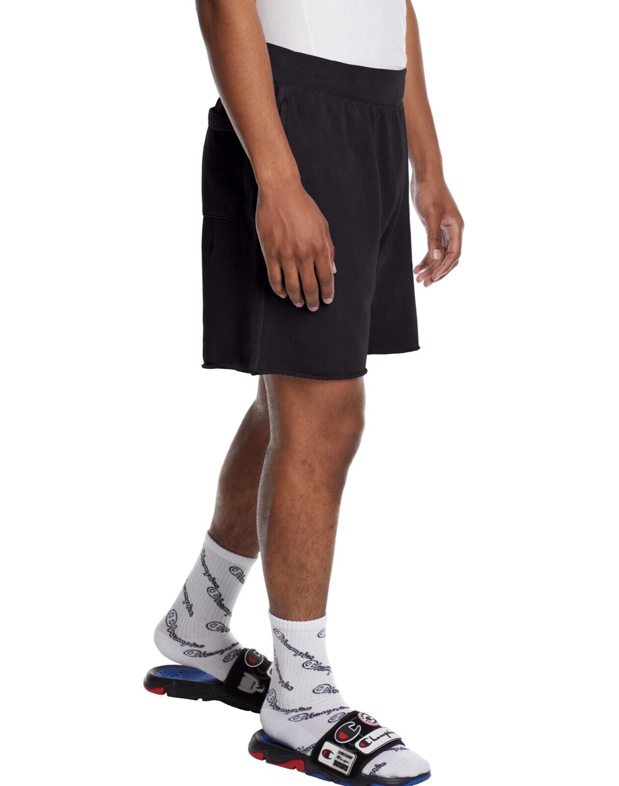 Champion Men's Lightweight Fleece Shorts Black Size X-Large