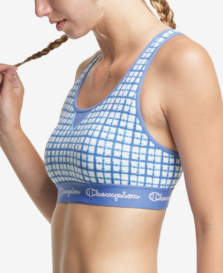 Champion Women's Fitness Yoga Sports Bra Blue Size L