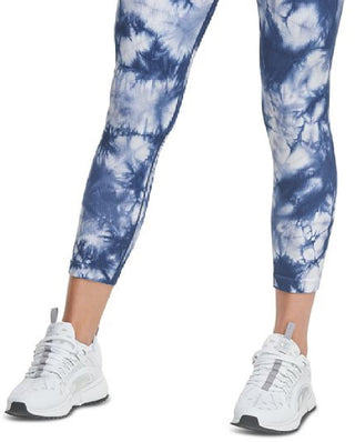 Champion Women's Sweatshirt Tie Dye 3/4 Tights Blue Size X-Small