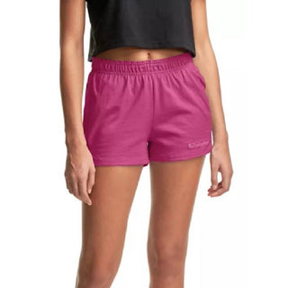 Champion Women's Cotton Pull On Shorts Pink Size X-Large