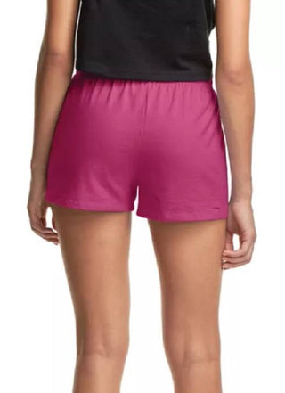 Champion Women's Cotton Pull On Shorts Pink Size X-Large