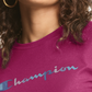 Champion Women's Classic Logo T-Shirt Pink Size Small