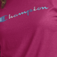 Champion Women's Classic Logo T-Shirt Pink Size Small