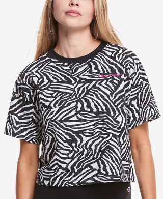 Champion Women's Printed Top Black Size Medium