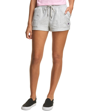 Champion Women's Campus French Terry Shorts Gray Size Medium