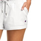 Champion Women's Campus French Terry Shorts White Size Large