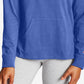 Champion Women's Color Logo Middleweight Hoodie Blue Size X-Small