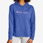 Champion Women's Color Logo Middleweight Hoodie Blue Size X-Small