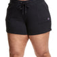 Champion Women's Campus Solid Shorts Black Size 2X