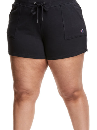 Champion Women's Campus Solid Shorts Black Size 2X