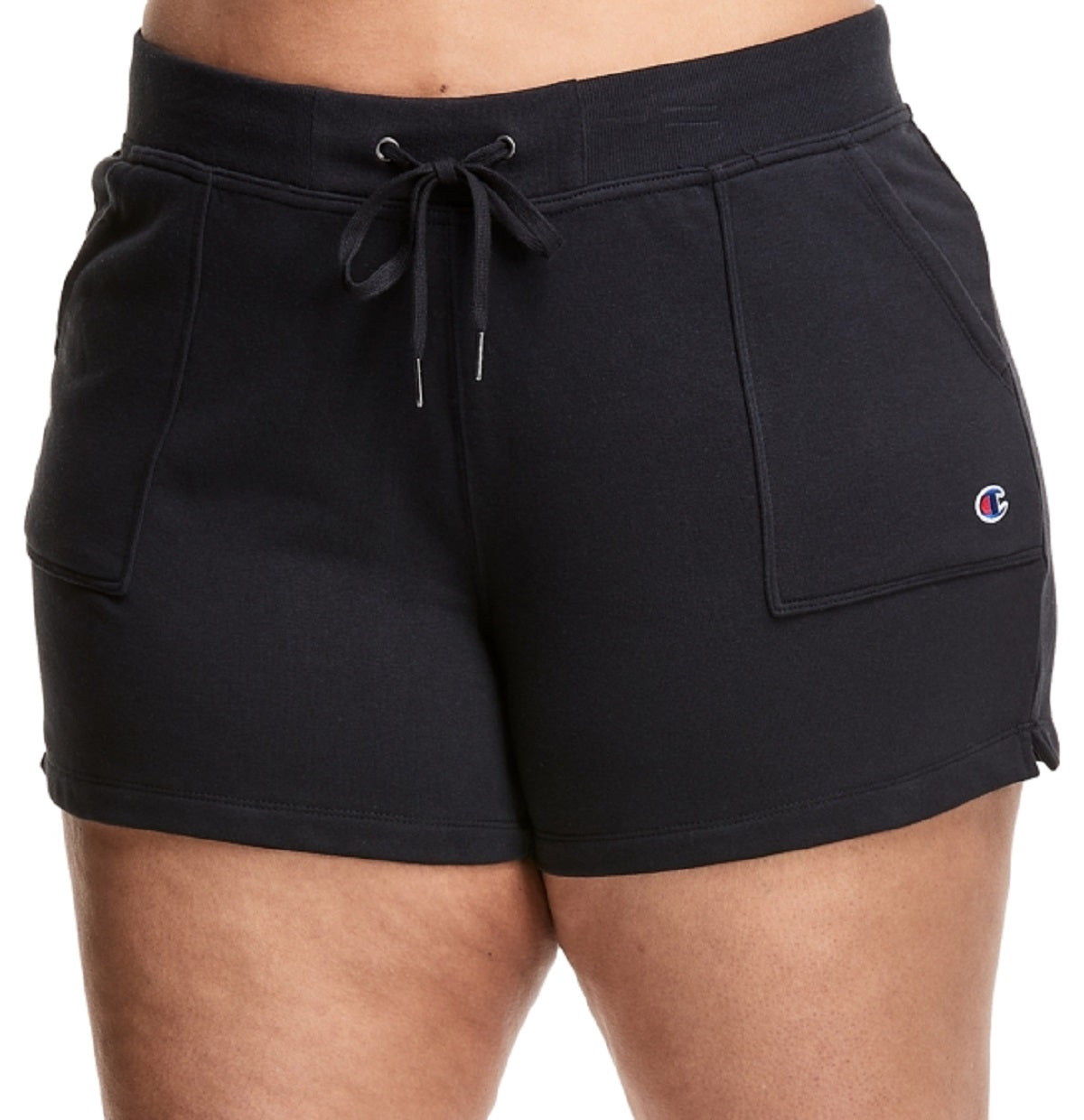 Champion Women's Campus Solid Shorts Black Size 4X