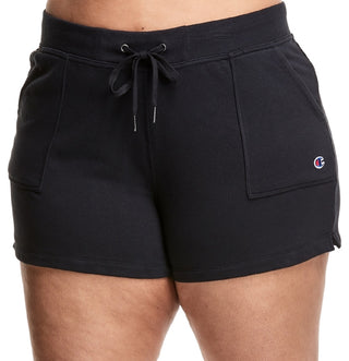 Champion Women's Campus Solid Shorts Black Size 4X